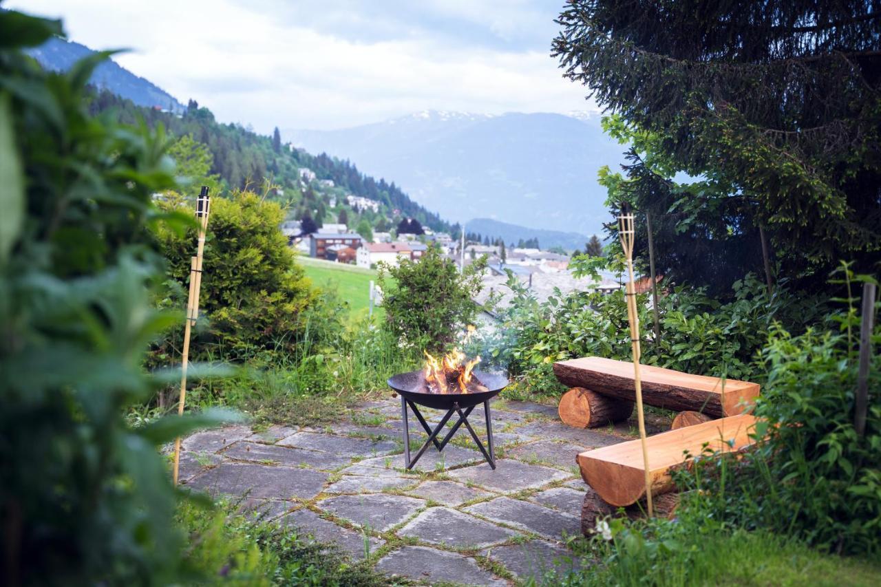 Charmantes Apartment Mit Grossem Garten .Kids4Free. Flims Ngoại thất bức ảnh